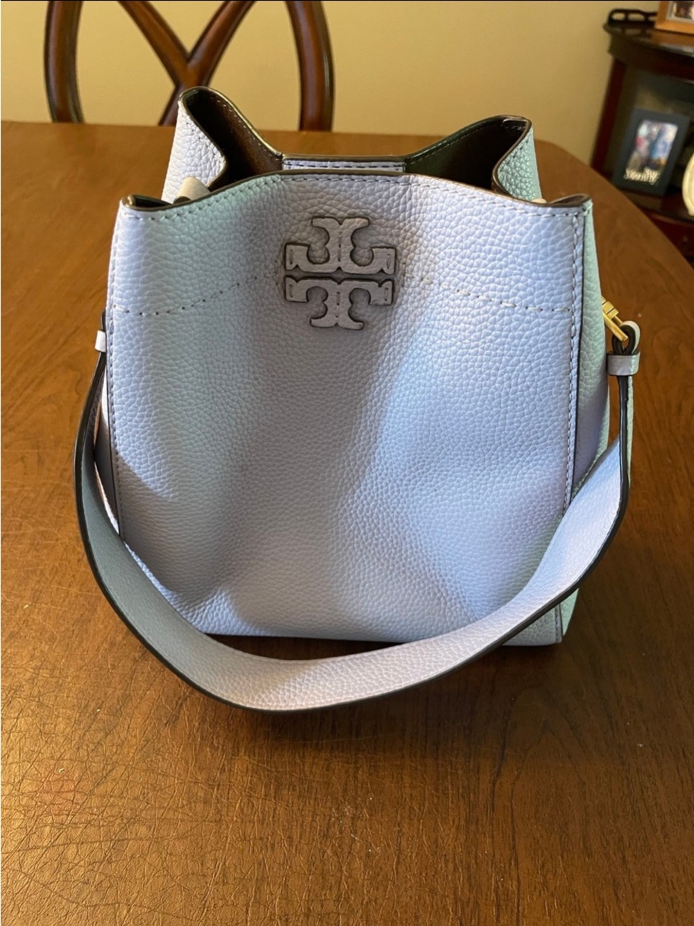 Tory Burch Lavender( Rare color!) Pebbled Leather McGrow Hobo Bag